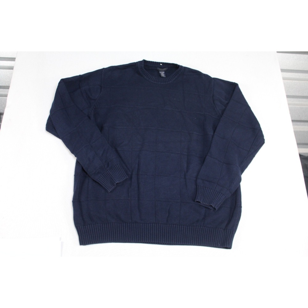 Dockers Men Blue Sweater Cardigan Long sleeve Round Neck Size 2XLT